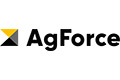 AgForce-Logo mit einem gelben, schwarzen und grauen Dreiecksmuster neben dem Wort AgForce in fetter schwarzer Schrift.