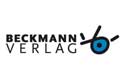 Logo des Beckmann Verlags mit fettem Text und einer blauen stilisierten Grafik, die an ein abstraktes Auge oder eine Sonne erinnert.