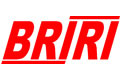 Rotes Textlogo mit der Aufschrift BRIRI in fetten, kursiven Großbuchstaben auf weißem Hintergrund.