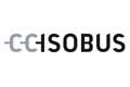 ISOBUS-Logo mit zwei stilisierten Steckern, die die Buchstaben CC bilden, neben dem Wort ISOBUS in fetter Schrift.