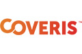 Coveris-Logo mit dem Firmennamen in einer fetten, orange-roten Verlaufsschrift auf weißem Hintergrund.