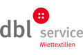 Doppelservice-Logo mit einem roten Knopfsymbol und dem Schriftzug Miettextilien in roter Schrift darunter.