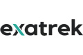 Exatrek-Logo mit dem x in Türkis und den anderen Buchstaben in Schwarz auf weißem Hintergrund.