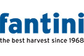 Blaues Fantini-Logo mit dem Slogan the best harvest since 1968 in schwarzen Kleinbuchstaben darunter.