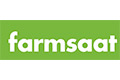 Logo mit dem Wort "Farmsaat" in fetten weißen Buchstaben auf grünem rechteckigen Hintergrund.
