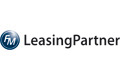 FM LeasingPartner Logo mit FM in einem blauen Kreis neben dem Text LeasingPartner in schwarzer Schrift.