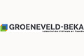 Groeneveld-BEKA-Logo mit dem Slogan Lubrication Systems by Timken auf weißem Hintergrund.