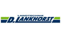 Logo für LANDTECHNIK D. LANKHORST mit blauem Text und grünen Streifen auf weißem Hintergrund.