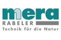 Mera Rabeler-Logo mit deutschem Text Technik für die Natur unterhalb des Firmennamens.