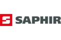 SAPHIR-Logo mit einem weißen S in einem roten Quadrat neben einem fetten grauen Text mit der Aufschrift SAPHIR.