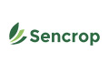 Sencrop-Logo mit drei grünen Blattformen und dem Firmennamen in grüner Schrift auf weißem Hintergrund.