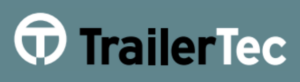 TrailerTec-Logo mit einem stilisierten T in einem Kreis, gefolgt von dem Markennamen in fetter schwarzer und weißer Schrift.