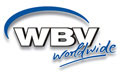 WBV Worldwide Logo mit fetten Buchstaben und einer blauen geschwungenen Linie über dem Text.