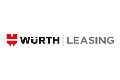 Würth Leasing Logo mit rotem Wappen und schwarzem Text auf weißem Hintergrund.