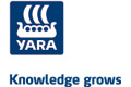Yara-Logo mit einem Wikingerschiff-Symbol über dem Wort YARA und der Tagline Knowledge grows below.